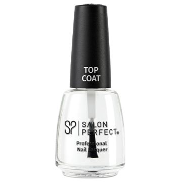 Salon Perfect Nail Lacquer, 601 Crystal Clear Top Coat, 0.5 fl oz