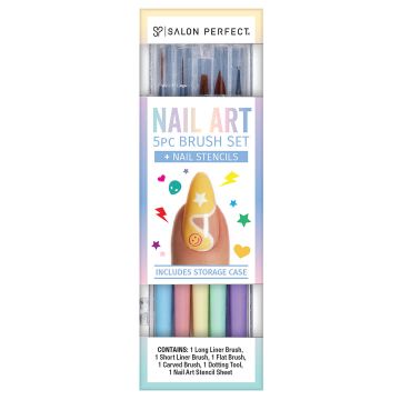 Salon Perfect 5 Piece Nail art Brush Kit Packaging