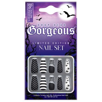 SALON PERFECT NAIL 235 MATTE BLACK WHITE SPIDER packaging image 