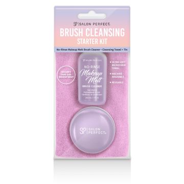 A front view of Salon Perfect Brush Cleaner Starter Kit
