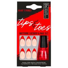 Salon Perfect Tips & Toes Kit Heart Strings